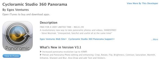 Cycloramic-iTunes-Free-limited-time