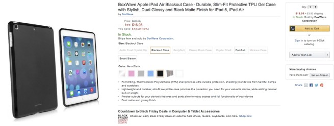 BoxWave-Apple-iPad-Air-Blackout-Case-Durable-Slim-Fit-Protective-TPU-Gel-Cases