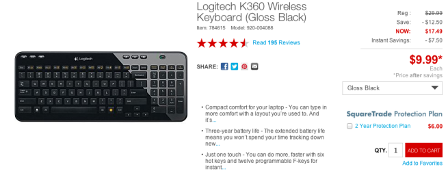 Logitech-K360-Wireless-Keyboard-(Gloss Black)