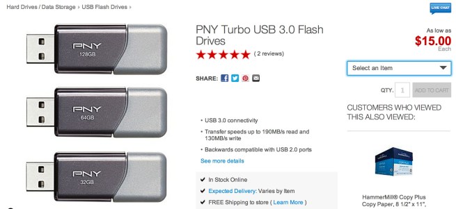 PNY Turbo USB 3.0 Flash Drives