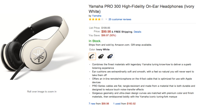 Yamaha PRO 300- over-ear headphones-sale-02