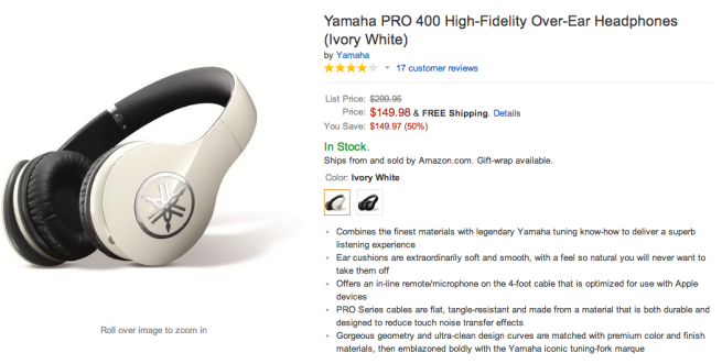 Yamaha PRO 400-High-Fidelity Premium over-ear headphones-sale-02