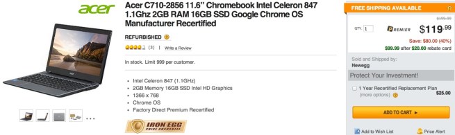 Chromebook Acer Newegg