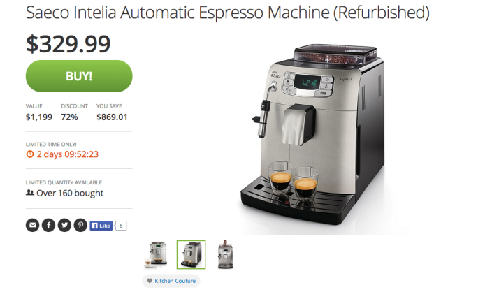 Saeco Intelia Automatic Espresso Machine-sale-02