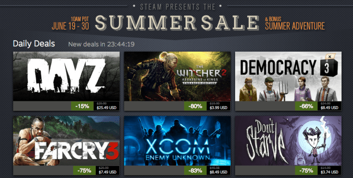 Steam-Summer Sale-2014-June-PC:Mac games