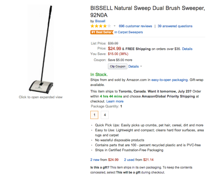Bissell Natural Sweep Dual Brush Sweeper-sale-04