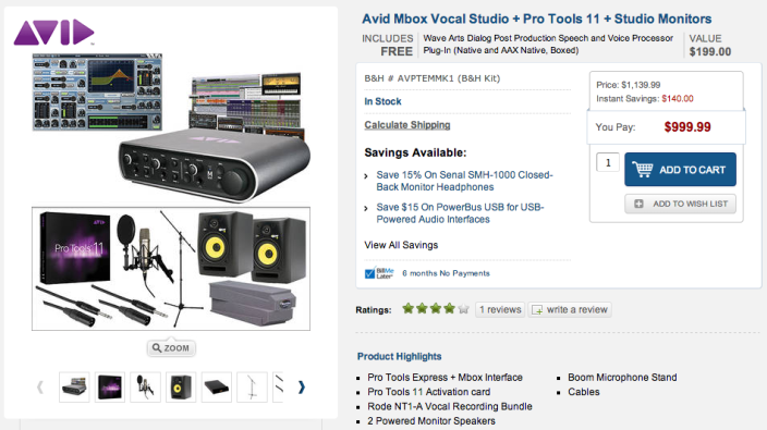 Avid Mbox Vocal Studio + Pro Tools 11 + Studio Monitors-sale-01