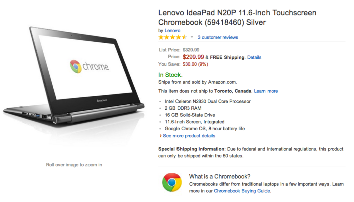 Lenovo IdeaPad N20P 11.6-Inch Touchscreen Chromebook (59418460)-sale-02