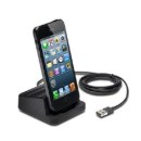 Kensington AbsolutePower iPhone 5:5s USB:AC Wall 1 Amp Charger & Sync Dock Stand - K39765AM