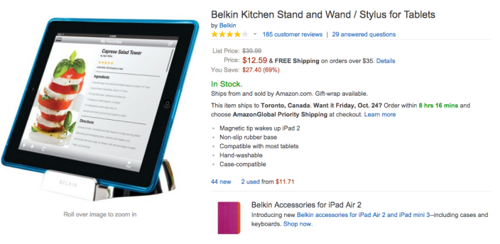 Belkin Kitchen Stand and Wand:Stylus for Tablets-sale-02