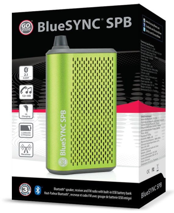 BlueSYNC_SPB speaker receiver FM radio battery