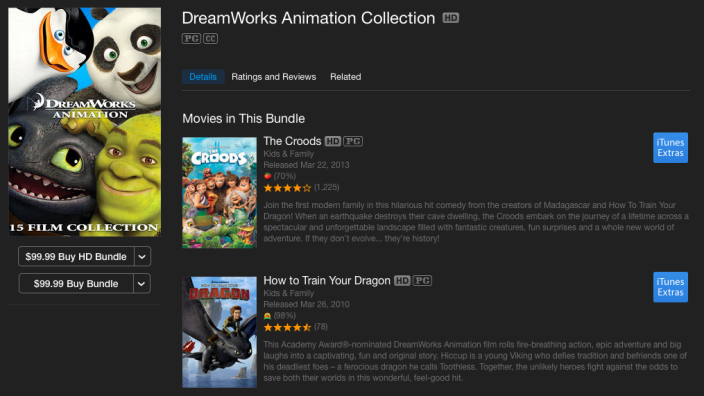 DreamWorks-Animation-itunes-collection-deal