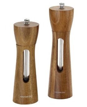 Rachael Ray Tools and Gadgets 2-Piece Natural Acacia Wood Salt and Pepper Grinder Set-sale-01