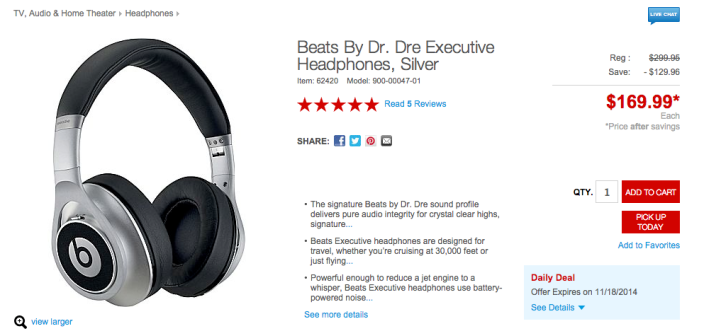 Beats By Dr. Dre Executive Headphones in silver-sale-03