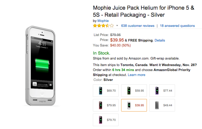 Mophie Juice Pack Helium for iPhone 5:5s in silver-sale-03