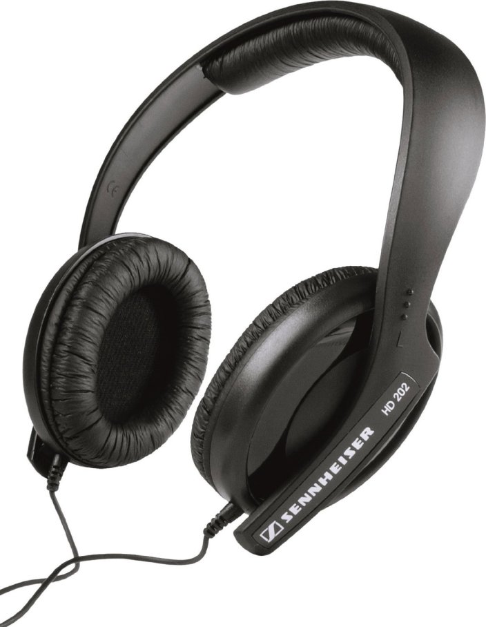 Sennheiser HD 202 II 3.5mm: 6.3mm Connector Semi-Circumaural Dynamic Hi-fi Headphone