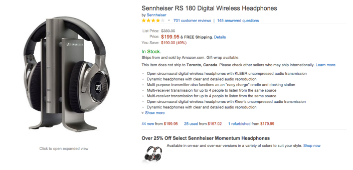 Sennheiser RS 180 Digital Wireless Headphones-sale-03