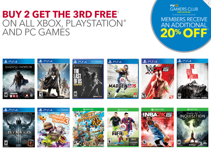 Best Buy-B2G1-FREE-games-sale