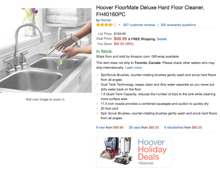 Hoover FloorMate Deluxe Hard Floor Cleaner (FH40160PC)-sale-02