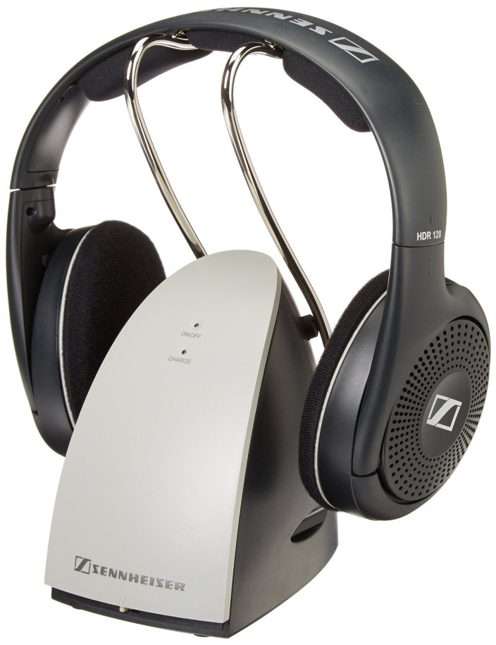 Sennheiser On-Ear Wireless RF Headphones with Charging Cradle-RS120-sale-01