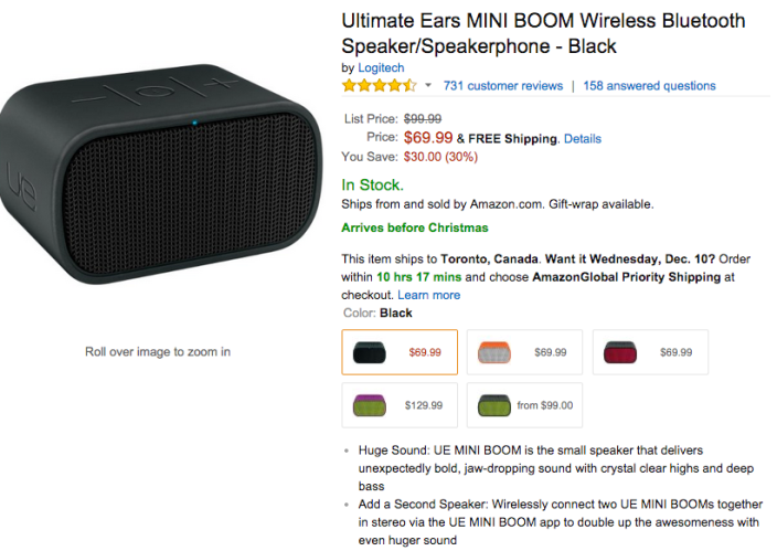 Ultimate Ears MINI BOOM Wireless Bluetooth Speaker:Speakerphone-sale-02