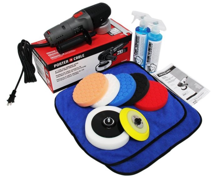 Chemical Guys BUF209 Porter Cable 7424XP Detailing Complete Detailing Kit with Pads, Backing Plate and Accessories-sale-01