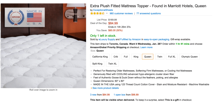 Extra Plush Fitted Mattress Topper (Found in Marriott Hotels)-sale-02