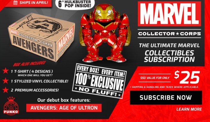 Marvel collector corps subscription service