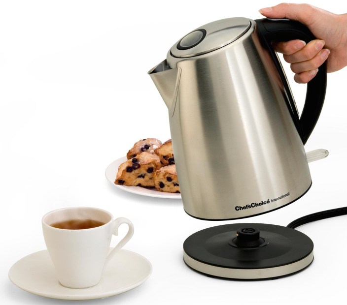 Chef's Choice brushed stainless steel cordless electric kettle (681)-sale-02