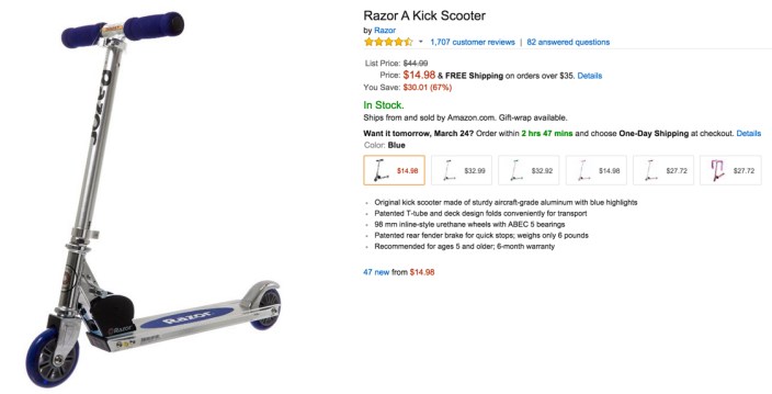 Razor A Kick Scooter for kids