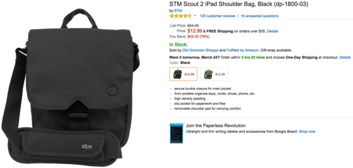 STM Scout 2 iPad Shoulder bag black
