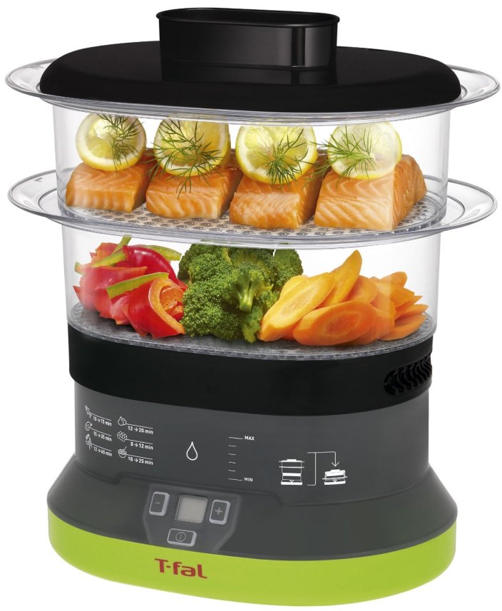 T-fal-VC1338 Balanced Living Compact 2-Tier Electric Food Steamer-sale-01