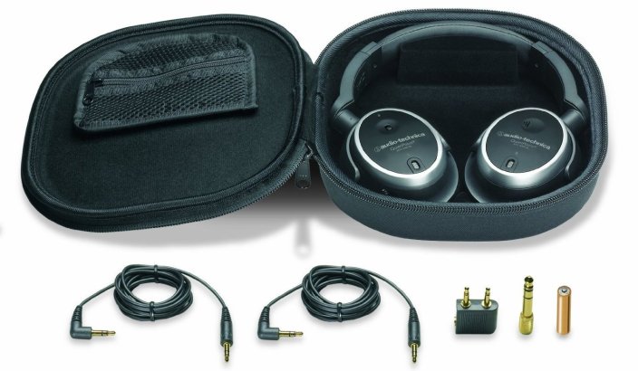 Audio-Technica QuietPoint Active Noise-Cancelling Closed-Back Headphones (ATH-ANC7B)-sale-01