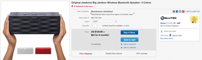 Jawbone Big Jambox on ebay