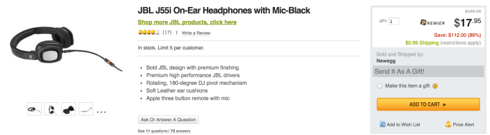BL J55i On-Ear Headphones with mic in black-sale-01