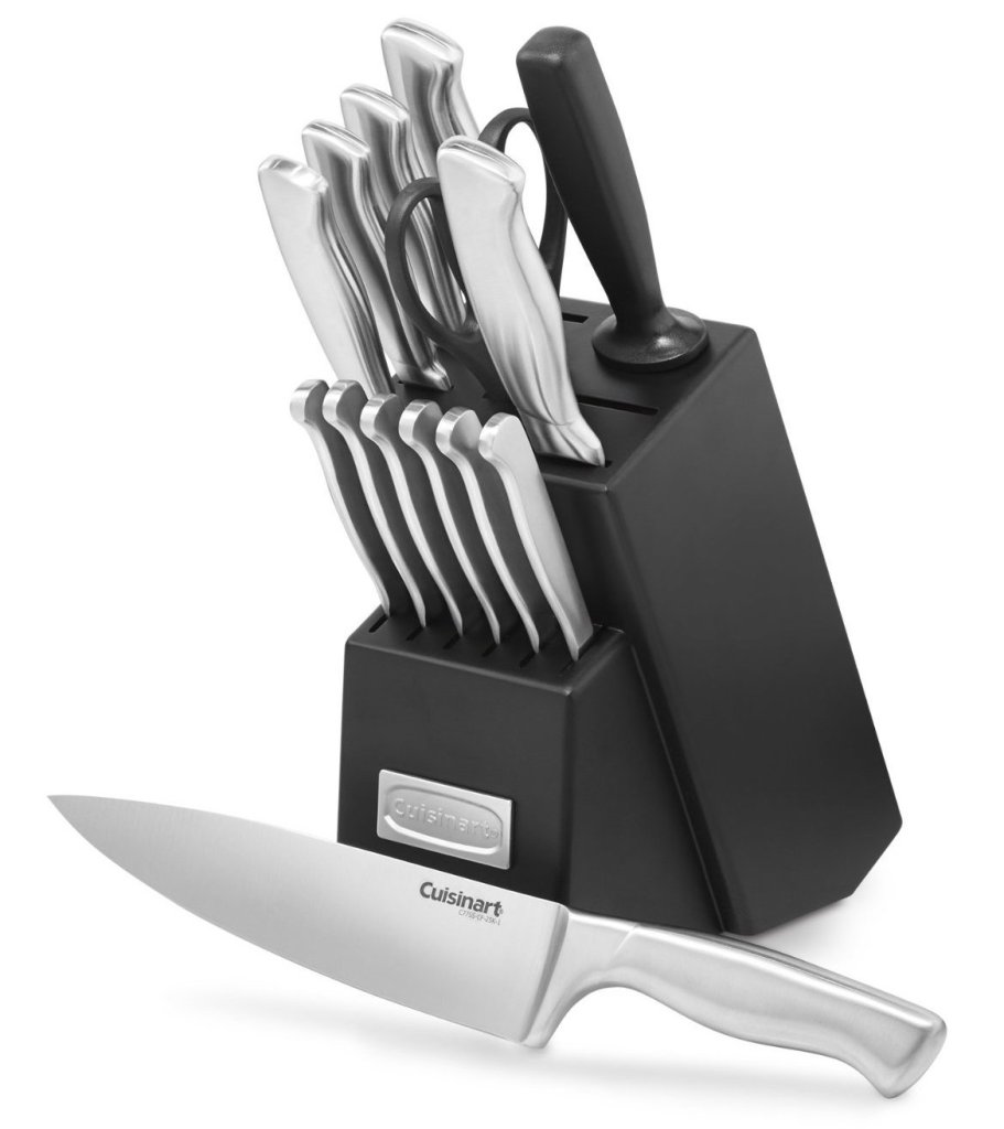 Cuisinart Stainless Steel Hollow Handle 15-piece knife block set-sale-01