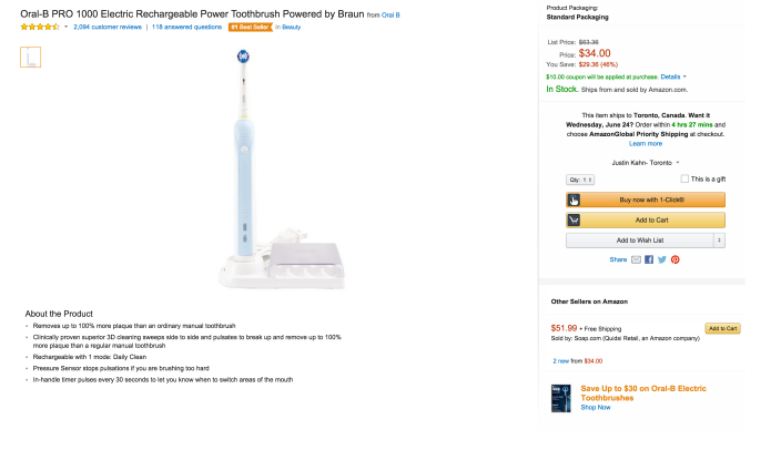 Oral-B PRO 1000 Electric Rechargeable Power Toothbrush-sale-02