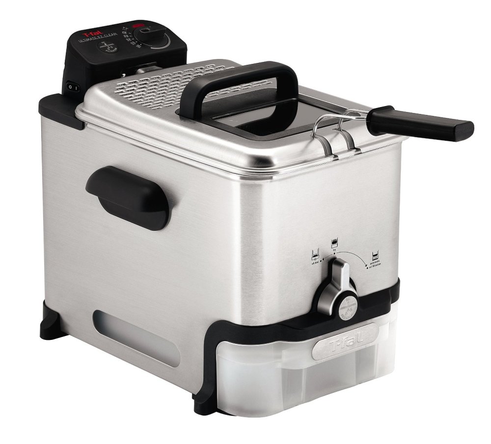 T-fal Ultimate EZ Clean 2.6-Pound : 3.5-Liter Stainless Steel Immersion Deep Fryer (FR8000)-sale-01