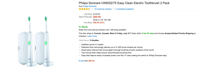 2-pack of Philips Sonicare Easy Clean Electric Toothbrushes (HX6552:75)-sale-03