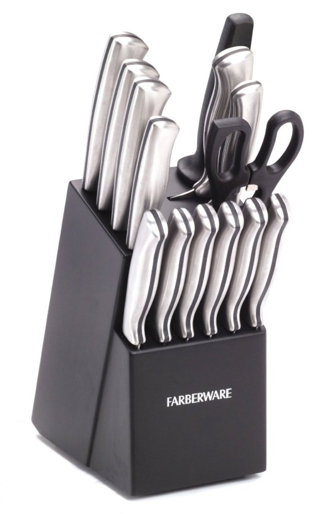 Farberware 15-Piece Stamped Stainless-Steel Cutlery Set-sale-01