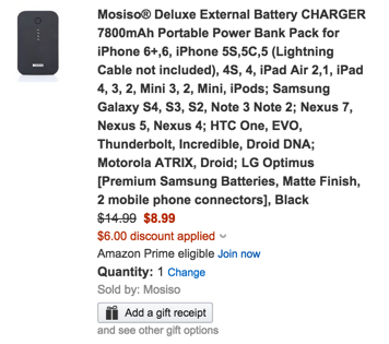 Mosiso 7800mAh Deluxe External Battery charger