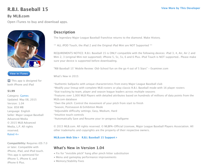 R.B.I. Baseball 15 for iOS-sale-04
