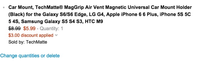 TechMatte MagGrip Air Vent Magnetic Universal Car Mount Holder for iPhone 6:Plus-sale-02