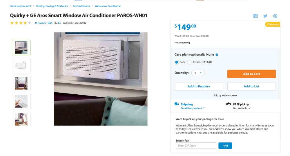 Quirky + GE Aros Smart Window Air Conditioner-sale-02