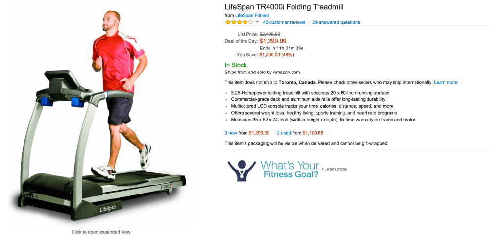 LifeSpan TR4000i Folding Treadmill-sale-Gold Box-02