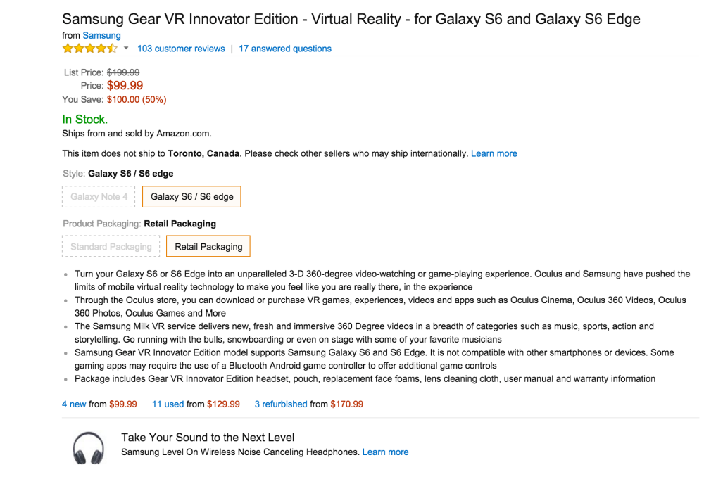 Samsung Gear VR Innovator Edition Virtual Reality headset (for Galaxy S6 and Galaxy S6 Edge)-sale-03