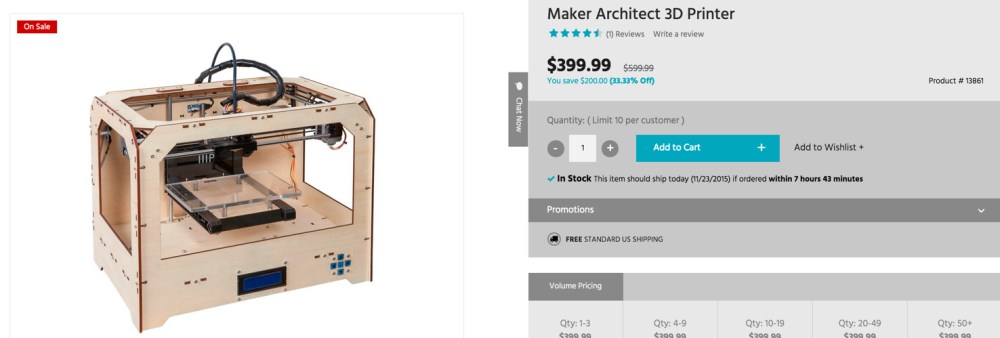 Maker Architect 3D Printer