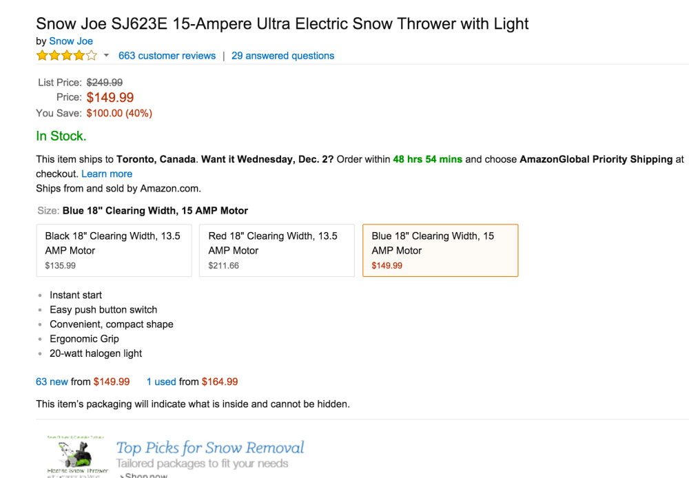 Snow Joe SJ623E 15-Ampere Ultra Electric Snow Thrower with Light-01
