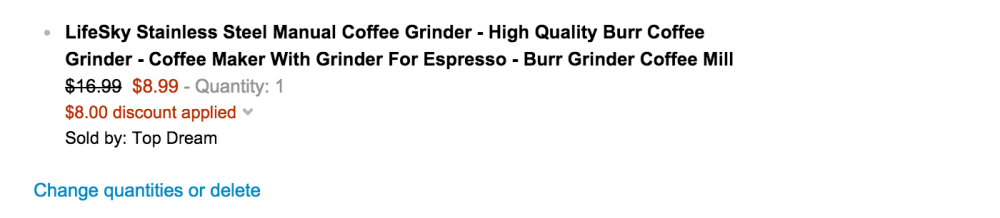 LifeSky Stainless Steel Manual Burr Coffee Grinder-sale-02