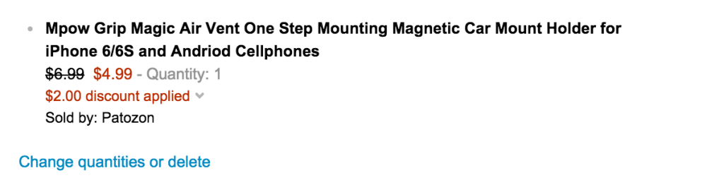 Mpow Grip Magic Air Vent iPhone 6:s Car Mount-sale-02